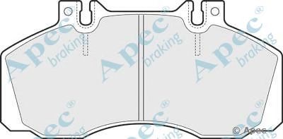 APEC BRAKING pad658 -  Комплект тормозных колодок, дисковый тормоз